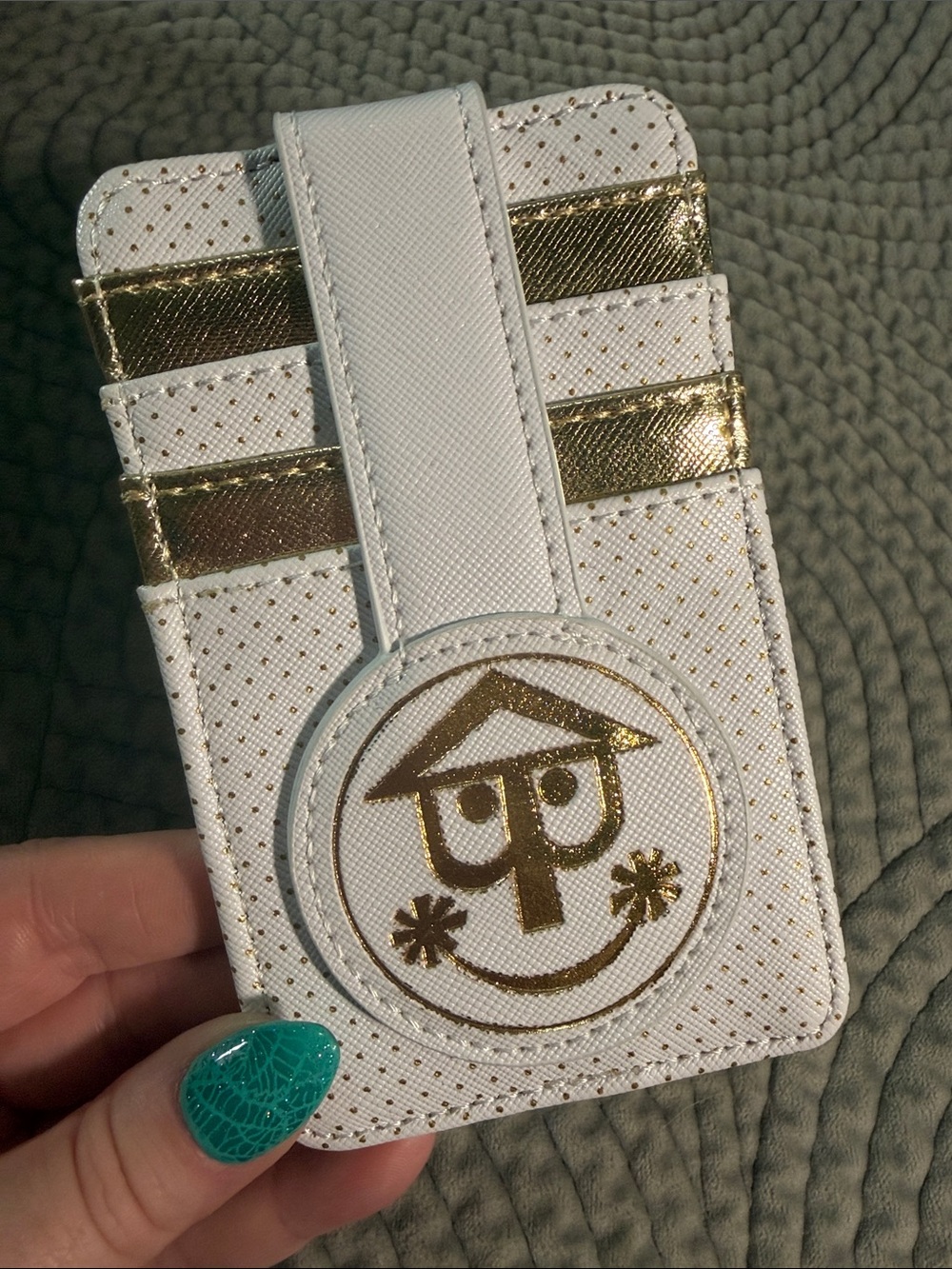 It’s a Small World Clock Face Disneyland Card Holder EUC